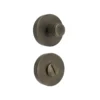 Brass turn and release knob for wathroom doors and furniture