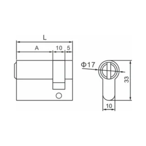 brass single cylinder door lock with key for residential and commercial doors