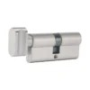 Brass euro bathroom cylinder with turn and emergency release