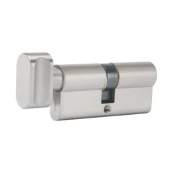 Brass euro bathroom cylinder with turn and emergency release