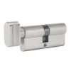 High-security brass 10 pin key and turn lock cylinder with 5 dimple keys for doors