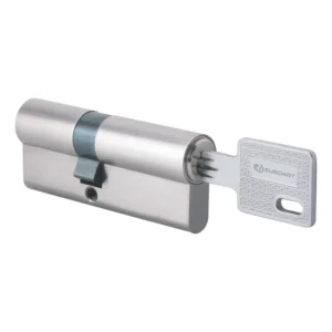 EuroArt Brass 10 Pin 80mm Double Cylinder with 5 Keys