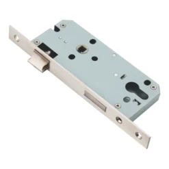 Stainless steel DIN quality mortise lock with 60mm backset for doors