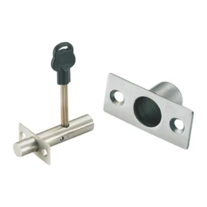 Stainless steel security bolt for doors and cabinets
