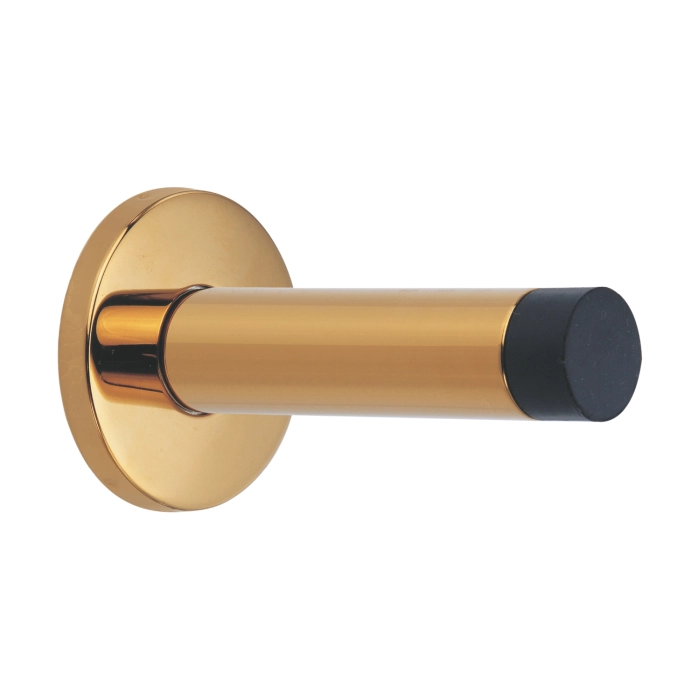 Stainless steel wall mounted door stop Polished Brass