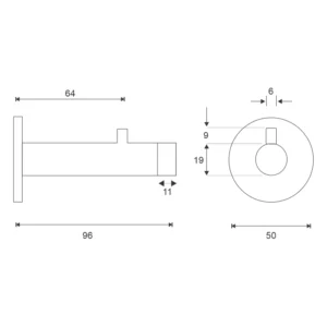 Stainless steel wall mounted door stop with clothes peg