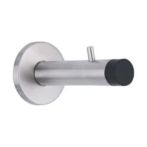 Stainless steel wall mounted door stop with clothes peg