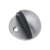 Stainless steel floor mounted half moon door stop