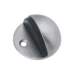 Stainless steel floor mounted half moon door stop