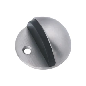 Stainless steel floor mounted half moon door stop