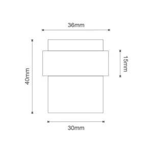 Stainless steel floor mounted cylinder door stop with rubber