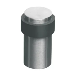 Stainless steel floor mounted cylinder door stop