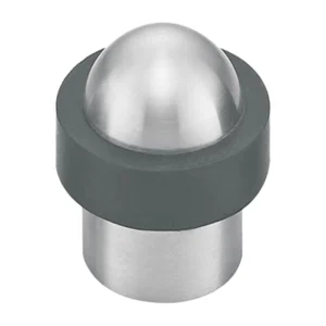 Stainless steel floor mounted door stop dome shaped for doors and furniture