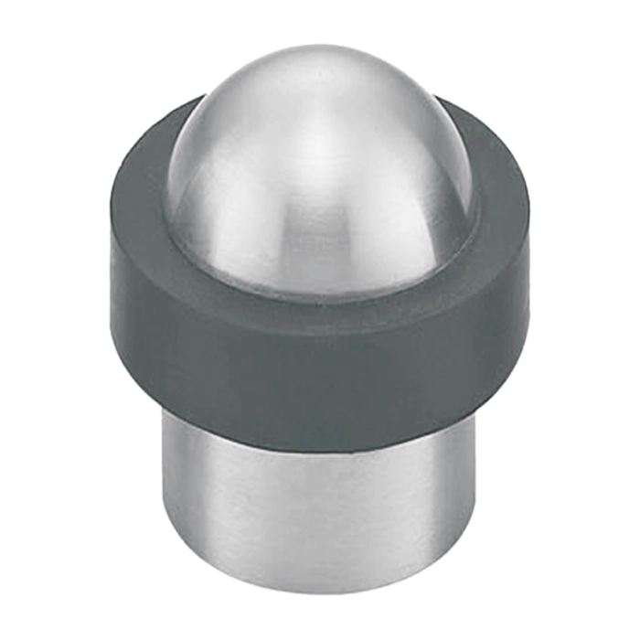 Stainless steel floor mounted door stop dome shaped for doors and furniture