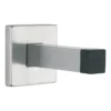Solid stainless steel wall mounted door stop