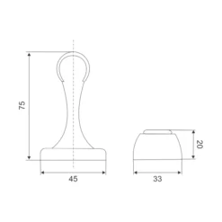 Zinc alloy magnetic door holder