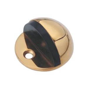 Zinc alloy floor mounted half moon door stop with screw