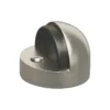 Zinc alloy floor mounted half moon door stop satin nickel finish