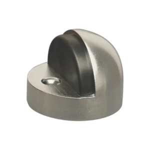 Zinc alloy floor mounted half moon door stop satin nickel finish