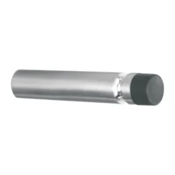 Solid stainless steel wall mounted door stop