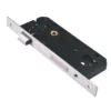 Stainless steel Euro profile mortise lock with 65mm bathroom cylinder