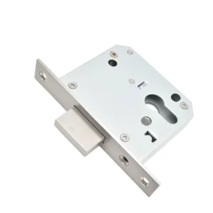 Stainless steel DIN flat deadlock for doors