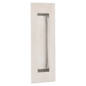 Stainless steel rectangular flush pull handle Satin Stainless Steel