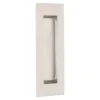 Stainless steel rectangular flush pull handle Satin Stainless Steel
