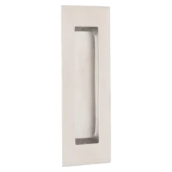 Stainless steel rectangular flush pull handle Satin Stainless Steel