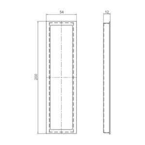 Stainless steel square design flush pull handle
