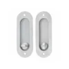 Stainless steel sliding door hook lock 50mm for pocket and sliding doors
