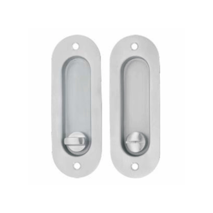 Stainless steel sliding door hook lock 50mm for pocket and sliding doors