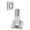 Stainless steel magnetic door holder on square rose