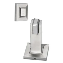 Stainless steel magnetic door holder on square rose