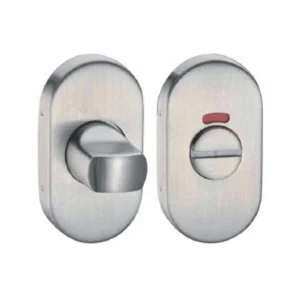 Stainless steel narrow stile thumbturn with indicator for doors and furniture