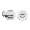 Stainless steel threaded thumbturn without indicator for doors and furniture