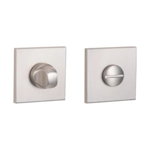 stainless steel square thumbturn and release without indicator for bathroom doors