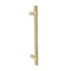 knurled brass door pull handle
