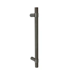knurled brass door pull handle