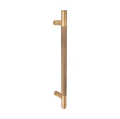 knurled brass door pull handle with premium grip for modern main doors