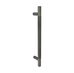 knurled brass door pull handle with premium grip for modern main doors