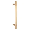 EuroArt brass hexara door pull handle 25mm diameter for main door and glass door