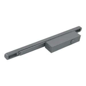 cam action door closer with sliding arm and channel for smooth and controlled door closing