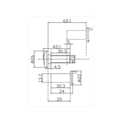 brass door viewer for home and apartment main doors