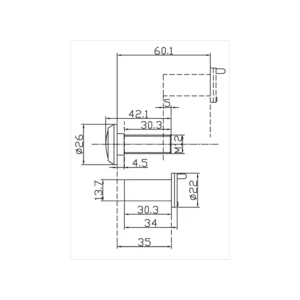 brass door viewer for home and apartment main doors