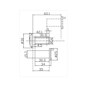 brass door viewer for home and apartment main doors