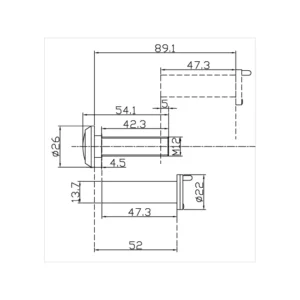 brass door viewer for home and apartment main doors