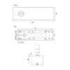 EuroArt adjustable floor spring with hold open function for glass and wooden doors