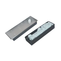 EuroArt adjustable floor spring with hold open function for glass and wooden doors