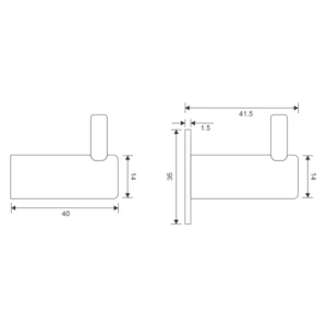 stainless steel round hat and coat hook for wall mounted use